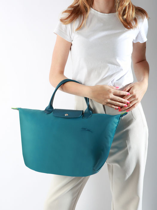 Longchamp Le pliage green Handtas Blauw